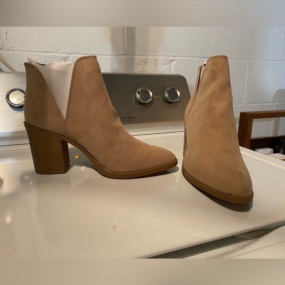 Tan ankle boots